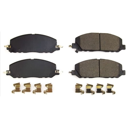 Powerstop BRAKE PADS FMSI Number D2230; Carbon-Fiber Ceramic; Set Of 4; With Premium Stainless Steel Hardware 17-2230